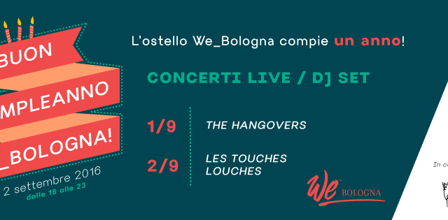 Buon compleanno We_Bologna! Comunicati