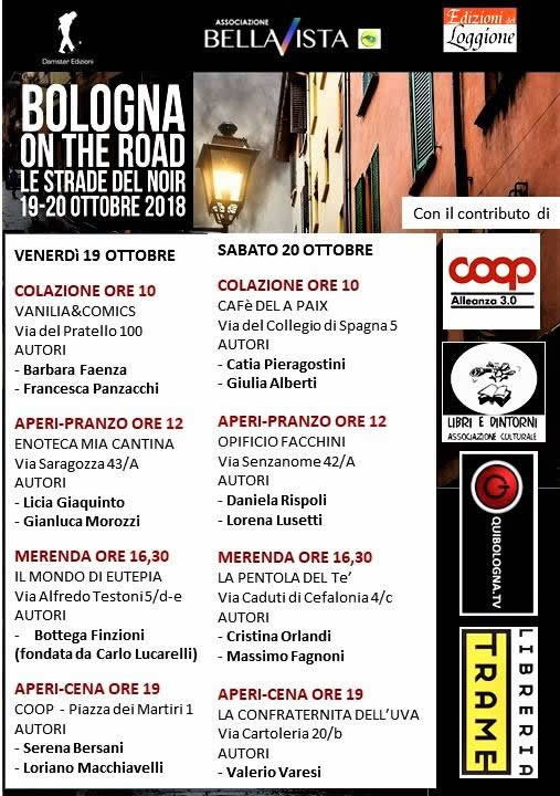 Bologna on the Road - Le strade del noir 2018: 19 e 20 ottobre Bologna on the Road - Le strade del noir 2018: 19 e 20 ottobre