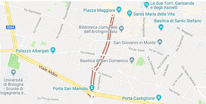 mappa Via D'Azeglio