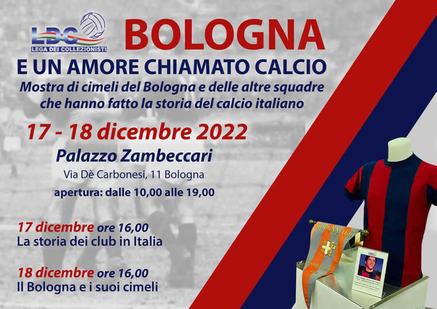 Cimeli del calcio in mostra a Bologna: ecco dove